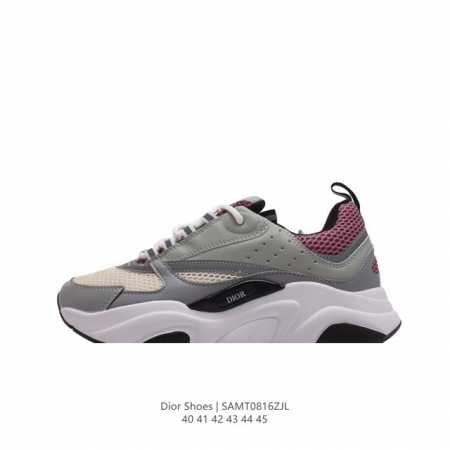 dior 迪奥 高奢品牌 彰显高级气质 Dior 运动鞋低帮系列复古百搭休闲鞋时尚慢跑鞋厚底老爹鞋。 码数：40-45 编码：Samt0816Zjl - 点击图像关闭