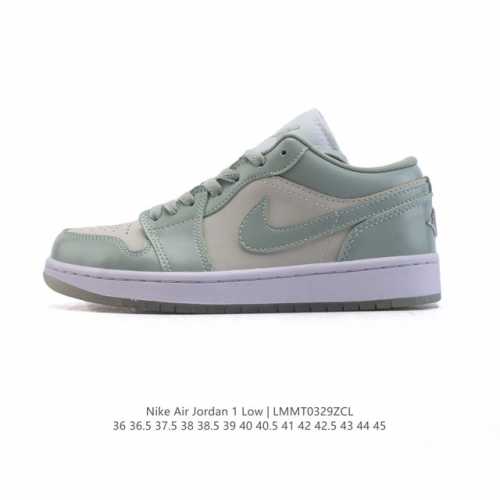耐克 乔丹Air Jordan 1 Low Aj1 乔1 乔丹1代Aj1 低帮复古文化休闲运动篮球鞋。该鞋款从 1985 年元年款汲取设计灵感，焕新演绎简约经典