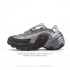 新品 阿迪达斯新款 Adidas Fos系列Wonder Runner Turbo厚底运动鞋阿迪达斯轻运动鞋舒适防滑耐磨 低帮缓震跑步鞋 厚底增高男款老爹鞋，外