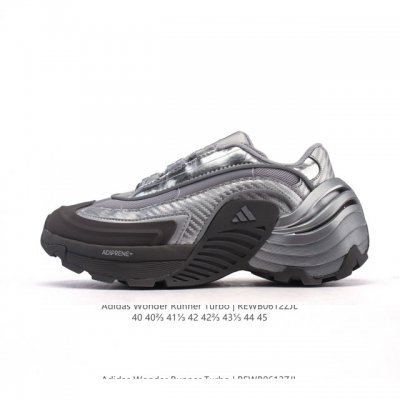 新品 阿迪达斯新款 Adidas Fos系列Wonder Runner Turbo厚底运动鞋阿迪达斯轻运动鞋舒适防滑耐磨 低帮缓震跑步鞋 厚底增高男款老爹鞋，外