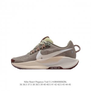 公司级 耐克 Nike Pegasustrail5男女越野跑步鞋夏新款耐克飞马该鞋款搭载出众回弹的 Reactx 泡绵中底，多种地面，皆可轻松驾驭。采用别致设计