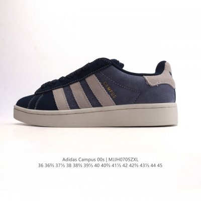 Adidas阿迪达斯.三叶草Campus 00S 翻毛皮面包鞋复古休闲板鞋。千禧回潮！Adidas Campus 00S 经典再现！面包化的Campus鞋款在今
