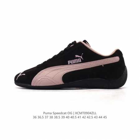 puma Speedca Og 彪马极速赛车系列低帮德训风拼接复古百搭休闲运动赛车鞋 鞋款从80、90年代赛车手所穿的防火赛车鞋为原型，鞋身线条模仿了赛车的流线 - 点击图像关闭