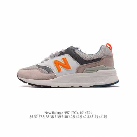 新百伦 New Balance Nb官方男女鞋997系列 时尚舒适休闲运动鞋男女款休闲复古鞋，拼接鞋面，具有良好的强度，弹性特点。舒适耐磨，与织物拼接，全面提升 - 点击图像关闭