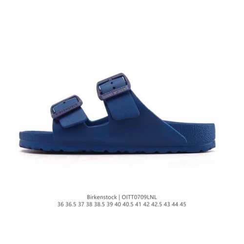 德国百年知名鞋履品牌 博肯Birkenstock 勃肯拖鞋系列凉拖鞋休闲沙滩凉鞋 Birkenstock勃肯德国进口男女款牛皮绒面革软底Arizona双扣拖鞋。