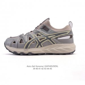 亚瑟士 Asics Gel-Sonoma Cn 轻盈舒适耐磨透气 低帮 洞洞鞋 凉鞋 复古缓震越野运动鞋1012B584-021 硬核户外党必入的3大理由 “踩