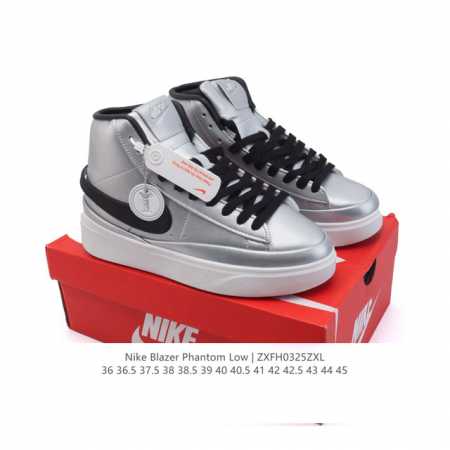 160 耐克 新款（Nike）Blazer Phantom Hi 高帮男女子运动板鞋 厚底增高休闲鞋。采用轻盈利落设计，焕新演绎经典鞋款。该鞋款带来舒适足底体验 - 点击图像关闭
