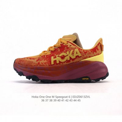 公司级 Hoka One One Speedgoat 6 飞速羚羊6 飞速羚羊系列的第六代越野跑鞋男女士运动鞋，鞋款采用动态鞋面与内部支撑系统，并搭载Hoka久