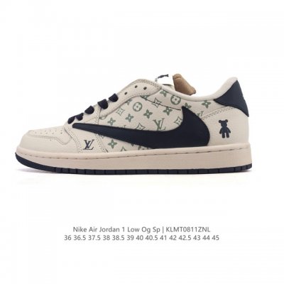 公司级 真标 耐克 Nike Air Jordan 1 Low Og Sp Military Blue Aj1乔1倒勾 2025年新款 蛇年新款 低帮篮球鞋 A