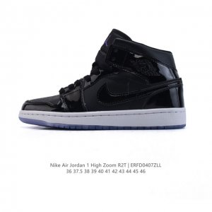 耐克 Jordan 乔丹 1 Zoom Air Retro High 经典复古篮球鞋 Aj1 乔丹1代 乔1运动鞋，优选Rb+Eva组合鞋底版，男女鞋真标，采用