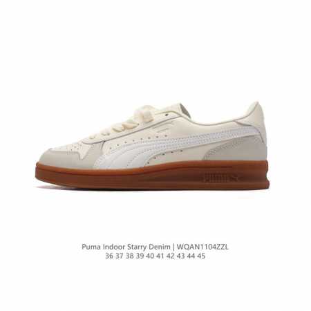 PUMA 彪马 官方正品INDOOR OG男女同款复刻经典低帮休闲轻便运动板鞋 彪马 PUMA Indoor Starry Denim 提供了丰富的配色和材质选 - 点击图像关闭