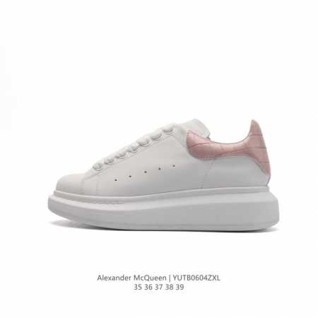 Alexandermcqueen 亚历山大 麦昆mcq 运动小白鞋厚底增高闪尾光滑牛皮平底鞋休闲鞋 时尚女板鞋潮运动鞋 ，火爆到大街小巷无人不知，无人不晓的境界 - 点击图像关闭