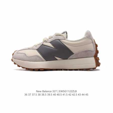 真标 Nb 新百伦 New Balance 327系列复古休闲运动慢跑鞋时尚男女运动鞋 以更纯粹的复古风格设计打造的全新造型 侧身还以解构设计，将 N 字标志以 - 点击图像关闭