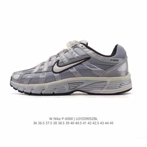 耐克 Nike 男女子休闲运动鞋 p-6000premium 轻便舒适透气防滑缓震耐磨跑步鞋。p-6000 是一款植根于 0 年代风格的混合款式，让人想起去年再