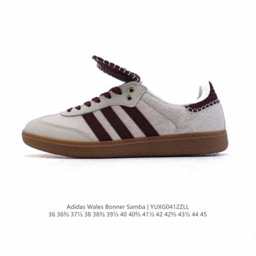 阿迪达斯 Adidas Wb Pony Tonal Samba 运动板鞋 经典三叶草与德训鞋结合 复古种草。年，是阿迪达斯Samba之年。Samba系列的爆火，