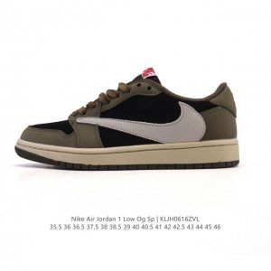 公司级 真标 耐克 Nike Air Jordan 1 Low Og Sp Military Blue Aj1乔1倒勾 2025年新款 蛇年新款 低帮篮球鞋 A