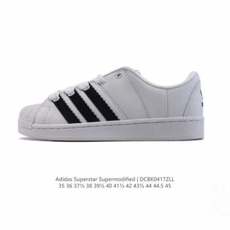 阿迪达斯Adidas 中性 Originals Superstar Supermodified Shoes 经典贝壳头运动鞋板鞋小白鞋。这款经典运动鞋，以Adi - 点击图像关闭