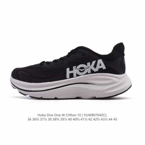 新款 Hoka One One 推出升级 Clifton 10 克利夫顿10代 男女士休闲跑步鞋轻量缓震运动鞋。Hoka One One的Clifton克利夫顿