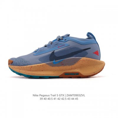 耐克 Nike pegasustrail5 男款越野跑步鞋夏新款耐克飞马该鞋款搭载出众回弹的 Reactx 泡绵中底，多种地面，皆可轻松驾驭。采用别致设计。上脚