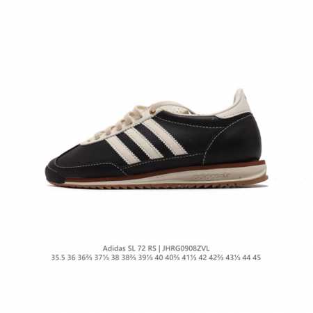 阿迪达斯adidas Sl 72 Shoes 经典复古薄底运动鞋 T头鞋 三叶草复古休闲跑步鞋休闲运动鞋 这款经典运动鞋携复古型格，来访你的活力日常 采用舒爽皮 - 点击图像关闭