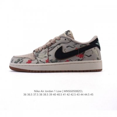 耐克 乔丹Air Jordan 1 Low Aj1 乔1 乔丹1代Aj1 2025年新款 刺绣梅花 丹顶鹤 蛇年限定 低帮复古文化休闲运动篮球鞋。该鞋款从 19