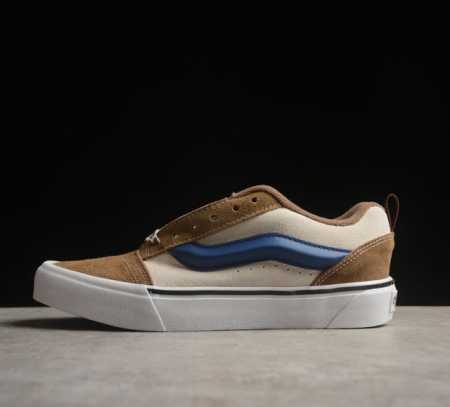 Vans Classics Knu Skool 范斯官方 拼接款 米棕蓝面包鞋 Vn000Cs0Pmm1 尺码 35 36 36.5 37 38 38.5 39 - 点击图像关闭