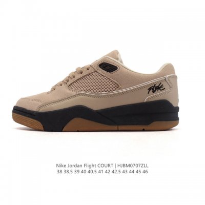 耐克 Nike 乔丹 Jordan Flight Court 时尚休闲 防滑耐磨 低帮运动鞋 复古篮球鞋 男女同款 Jordan 新鞋型 又来了！新配色曝光！滑
