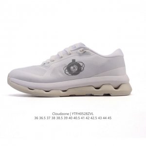 新品 昂跑 On 男女子25新款跑步鞋 Cloudzone 透气支撑缓冲抓地超轻 冰白灰色 On昂跑Cloudzone 2025春夏时尚休闲运动鞋以科幻短片 Z