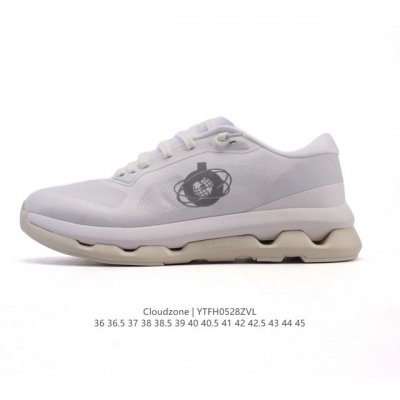 新品 昂跑 On 男女子25新款跑步鞋 Cloudzone 透气支撑缓冲抓地超轻 冰白灰色 On昂跑Cloudzone 2025春夏时尚休闲运动鞋以科幻短片 Z