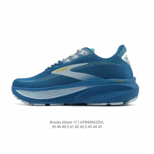 新品公司级 布鲁克斯Brooks Ghost 幽灵 17 经典鞋款厚底增高运动老爹鞋，Max 坐垫。搭载 Dna Loft V3 氮气超临界发泡中底，前掌厚度