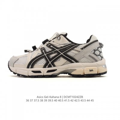 Asics 亚瑟士 Gel-Kahana 8 男女鞋越野跑步鞋抓地稳定运动鞋缓震耐磨跑鞋。Gel-Kahana系列为实用级越野跑鞋，融合机能和户外潮流强势回归，