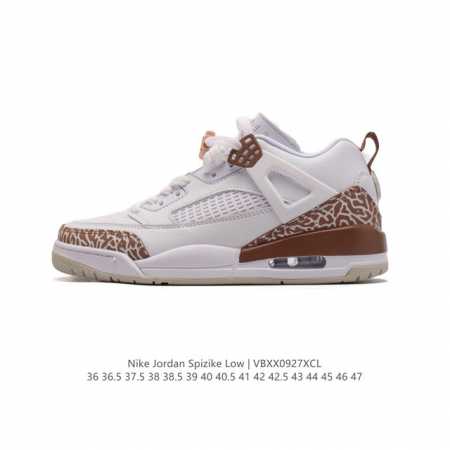 公司级 耐克 乔丹 Nike Jordan Spizike Low 低帮经典爆裂纹复古运动篮球鞋！全新低帮造型吸睛！整双鞋在融合了 Air Jordan 经典鞋 - 点击图像关闭