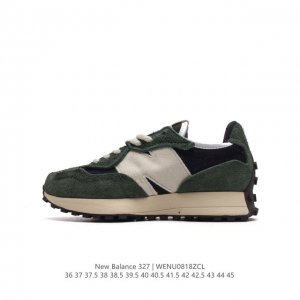 nb 新百伦 New Balance 327系列复古休闲运动慢跑鞋时尚男女运动鞋 以更纯粹的复古风格设计打造的全新造型 侧身还以解构设计，将 N 字标志以做旧压