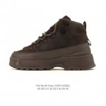公司级 户外老爹运动鞋 中帮马丁靴 The North Face 北面厚底增高跑步鞋 北脸男款老爹鞋 护脚踝登山鞋 透气织物鞋面 户外耐磨徒步鞋 。具有出色的抓