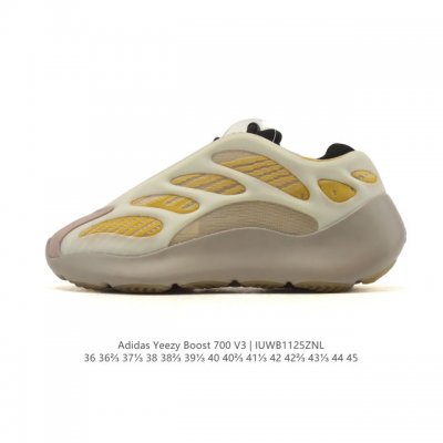 公司级 阿迪达斯 Adidas Yeezy 700 V3 异形椰子700男女同款老爹鞋跑步鞋 运动鞋，Yeezy 700 V3 的外形和技术含量有着革新一般的变