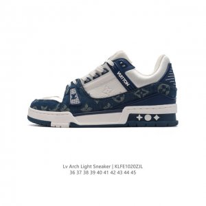 公司级 路易威登 Louis Vuitton LV路易威登板鞋 时尚运动鞋 潮厚底增高鞋 。舒适防滑底和百搭性霸屏整个时尚娱乐圈，细节调整完美主义！采用柔软皮革