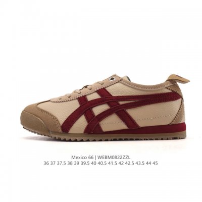 真标 Asics 亚瑟士 男女鞋 配足弓鞋垫 日产经典老牌-鬼塚虎 Onitsuka Tiger Mexico 66经典墨西哥系列复古经典百搭板鞋休闲运动鞋慢跑