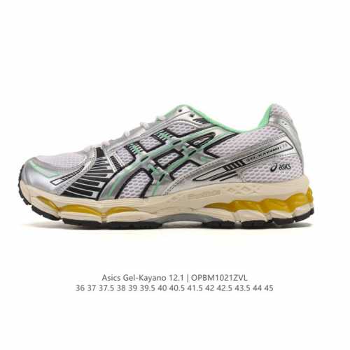 公司级 亚瑟士 Kith X Asics Gel-Kayano 12.1 “Light Sage”运动舒适防滑透气 低帮跑步鞋 厚底增高老爹鞋 该款Asics