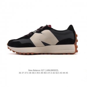 真标 Nb 新百伦 New Balance 327系列复古休闲运动慢跑鞋时尚男女运动鞋 以更纯粹的复古风格设计打造的全新造型 侧身还以解构设计，将 N 字标志以