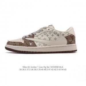 特价 真标 耐克 Nike Air Jordan 1 Low Og Sp Military Blue Aj1乔1倒勾 2025年新款 蛇年新款 路易威登联名 低