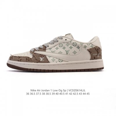 特价 真标 耐克 Nike Air Jordan 1 Low Og Sp Military Blue Aj1乔1倒勾 2025年新款 蛇年新款 路易威登联名 低