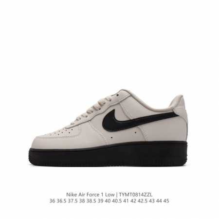 耐克 Nike Air Force 1 '07 Low 空军一号含气垫 低帮百搭厚底增高休闲运动板鞋。柔软、弹性十足的缓震性能和出色的中底设计，横跨复古与现代的 - 点击图像关闭