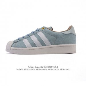 阿迪达斯 Adidas Superstar 2025年新款鞋子 蛇年新款 路易威登联名 经典贝壳头系列 新款休闲板鞋潮流男女士运动鞋 鞋面帆布织物拼接材质 标志