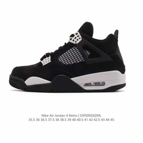 公司级 全头层皮 耐克 Nike Air Jordan 4 Retro Og迈克尔 乔丹Aj4代乔4 低帮复古休闲运动文化篮球鞋。秉承轻量化的速度型篮球鞋设计思