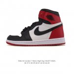 公司级 耐克 男女款运动板鞋 Nike Air Jordan 1 Retro High Og 乔丹一代Aj1 乔1 Aj1 篮球鞋复刻运动鞋。皮面高帮板鞋的设计