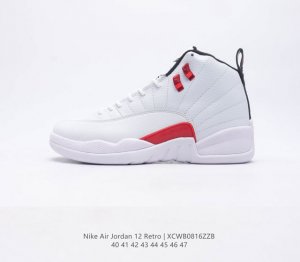耐克 Aj 乔丹12代 Nike Air Jordan 12 Retro 篮球鞋复刻男子运动鞋 重现设计师汀克 哈特菲尔德广受赞誉的 1996 年鞋款设计 后者