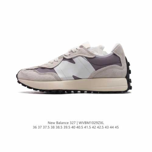 NB 新百伦 New Balance 327系列复古休闲运动慢跑鞋时尚男女运动鞋 以更纯粹的复古风格设计打造的全新造型 侧身还以解构设计，将 N 字标志以做旧压