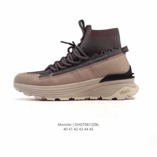 公司级 Moncler 盟可睐 蒙口 Trailgrip Gtx 抗撕裂材质山地户外运动鞋 厚底增高 筒袜式中高帮男女鞋。鞋身采用Cordura防撕裂尼龙 Go