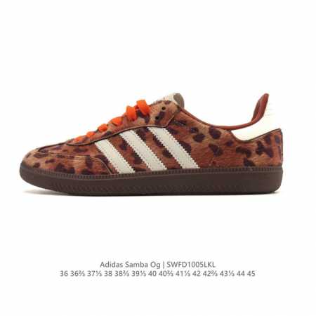 阿迪达斯 德训鞋 Adidas Originals Samba Og Shoes 经典运动鞋小白鞋 T头鞋 男女士板鞋 彰显休闲摩登风情的时尚经典鞋。它诞生于5 - 点击图像关闭