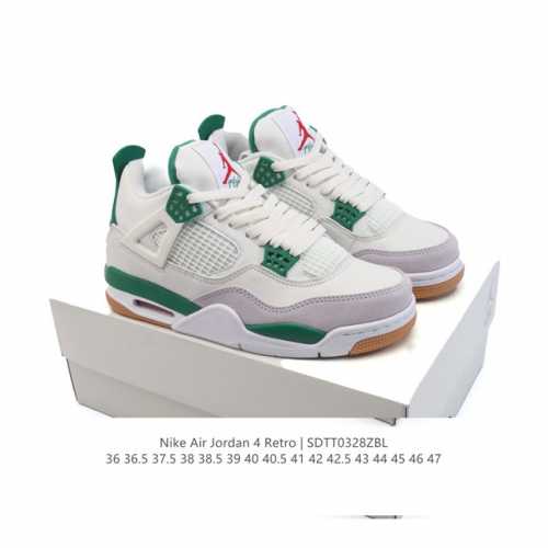 200 【头层皮】耐克 Nike Air Jordan 4 Retro Og迈克尔·乔丹Aj4代乔4 中帮复古休闲运动文化篮球鞋。秉承轻量化的速度型篮球鞋设计思